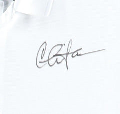 Charlie Sheen Signed White Polo Shirt (Beckett Holo)