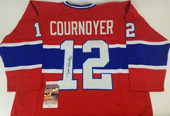 Yvan Cournoyer Signed Montreal Canadiens Jersey (JSA COA)Conn Smythe Trophy 1973