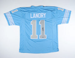 Greg Landry Signed Lions Jersey (RSA Hologram) Detroit Starting QB (1968–1978)