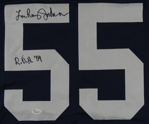 Lee Roy Jordan Signed Dallas Cowboys Throwback Jersey "R.O.H. '89" (JSA COA) LB