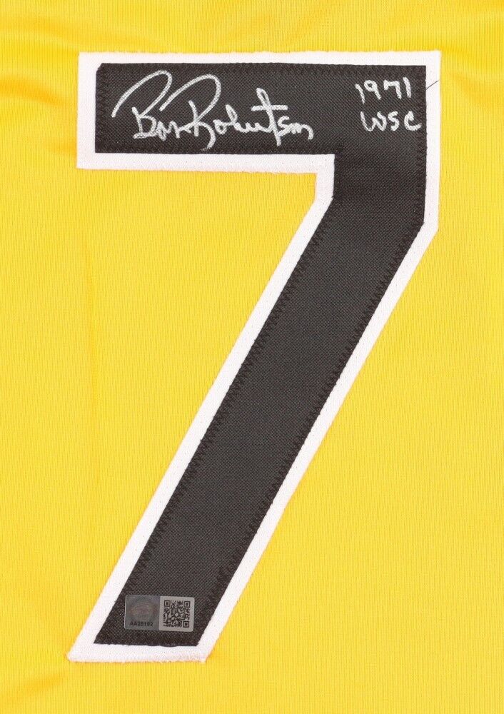 Bob Robertson 1971 WSC Signed Pittsburgh Pirate Jersey (TSE) Bucs 1s –
