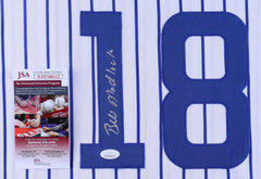 Bill Madlock Signed Chicago Cubs Pinstriped Jersey (JSA COA) 4xNL Batting Champ