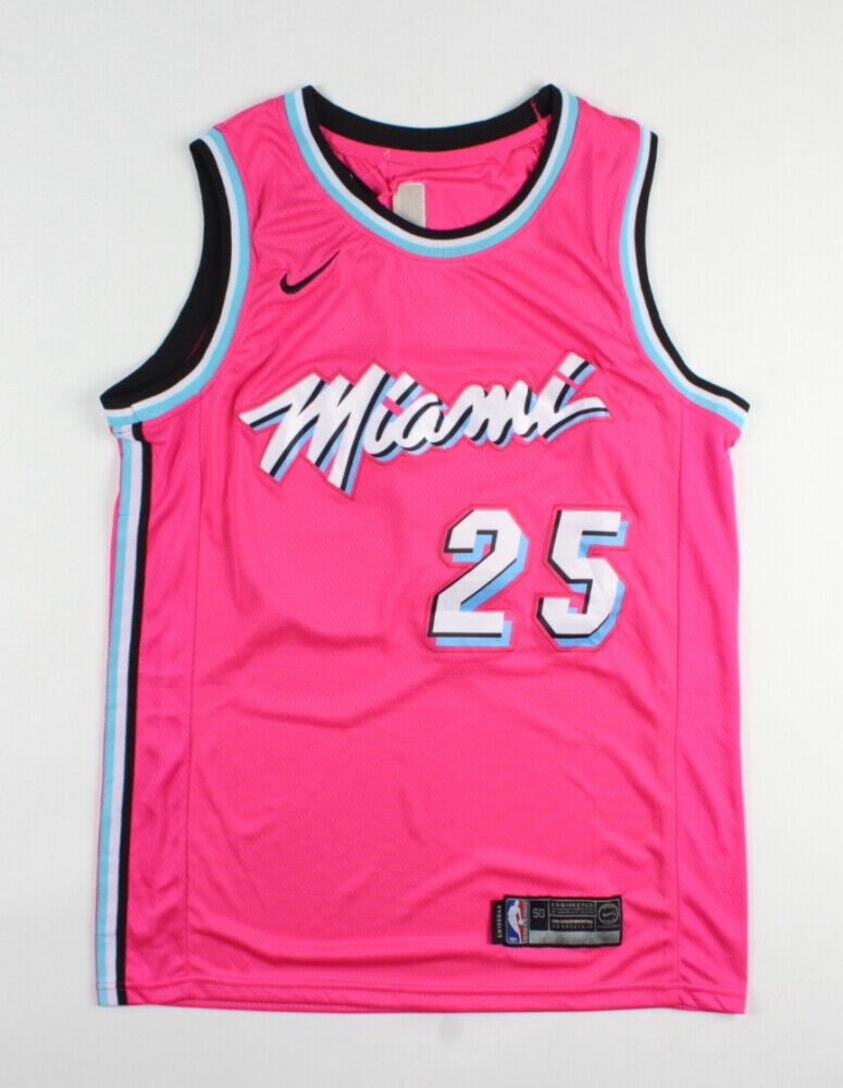 Kendrick Nunn Signed Heat Pink Miami Vice Style Jersey (PSA