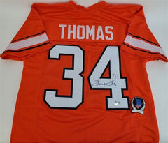 Thurman Thomas Signed Oklahoma State Cowboys Jersey (Beckett) Bills Running Back