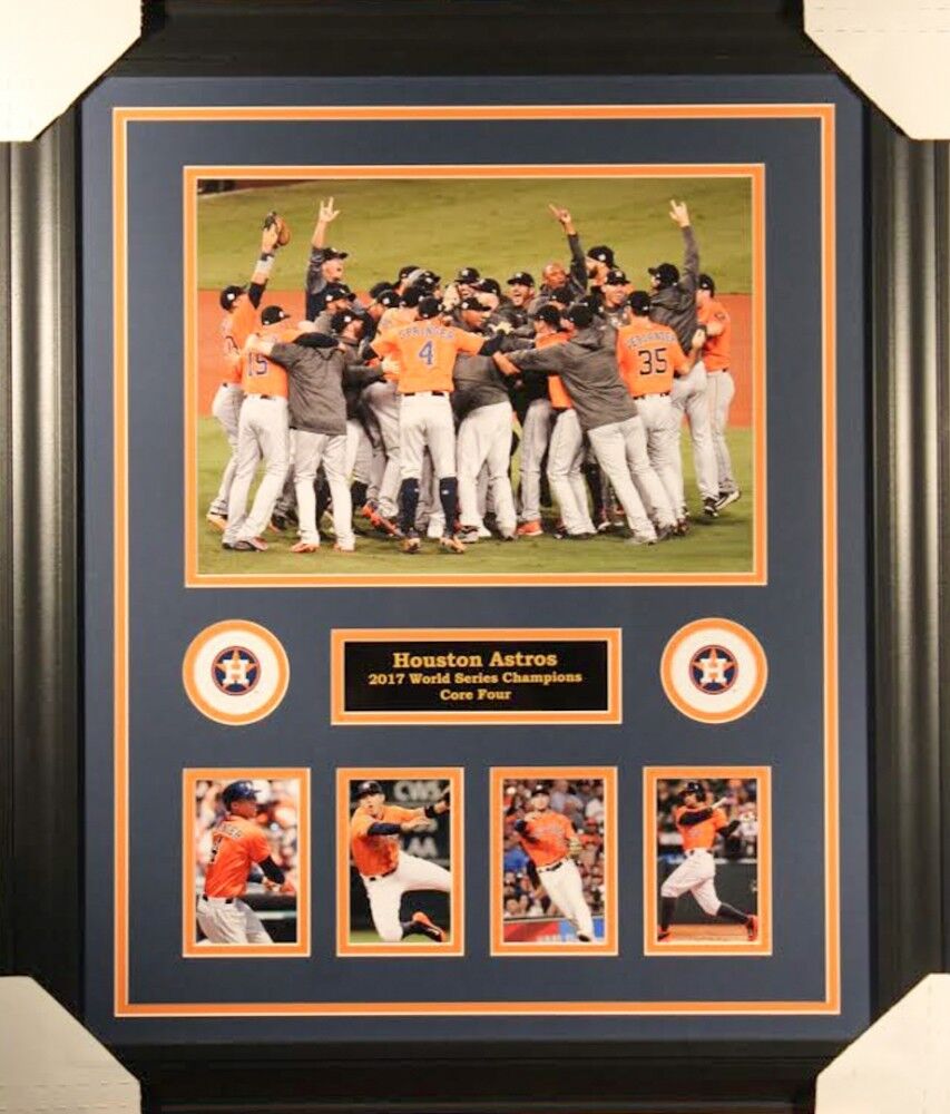 Houston Astros 2017 World Series Champions 23x27 Custom Framed Photo Display