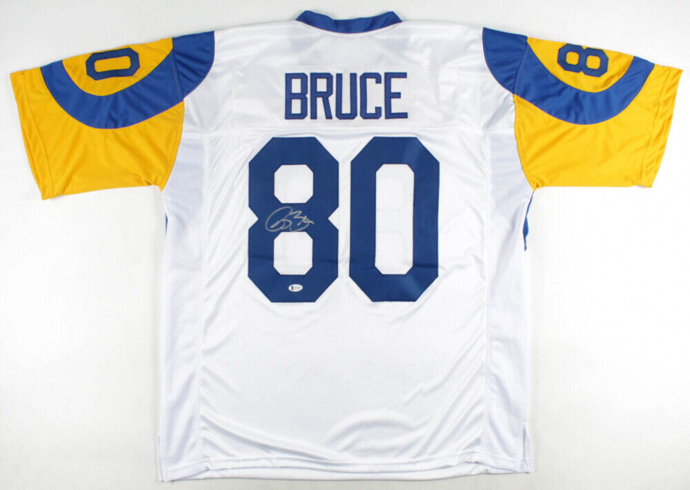 Isaac Bruce Signed Los Angeles Rams Jersey Beckett Hologram 4xPro