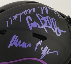 Purple People Eaters Signed Vikings Mini Helmet / Signed by all 4 Eller, Page +