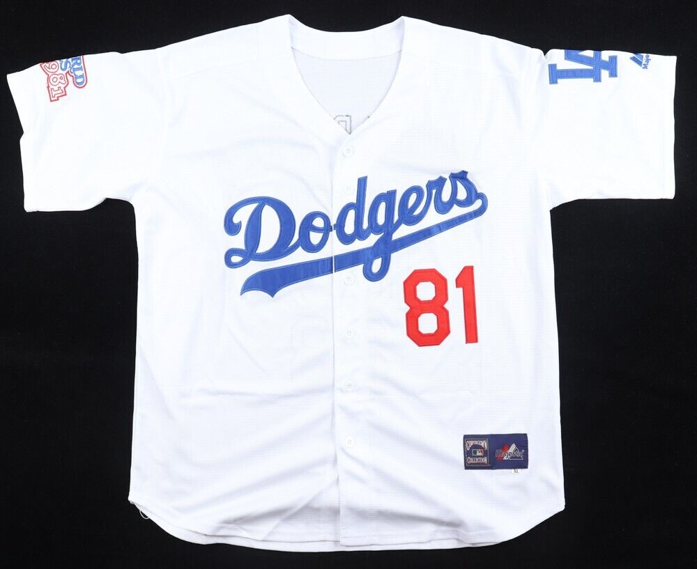 1981 L.A. Dodgers World Series MVP's Jersey Signed By (3) Cey, Guerrer –