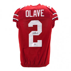 Chris Olave Signed Ohio State Buckeyes Jersey (Beckett COA) Senior Wide Receiver