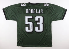 Hugh Douglas Signed Philadelphia Eagle Jersey (JSA COA) 3xPro Bowl Defensive End