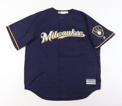 Christian Yelich Signed Milwaukee Brewers Majestic MLB Jersey (Steiner & MLB)