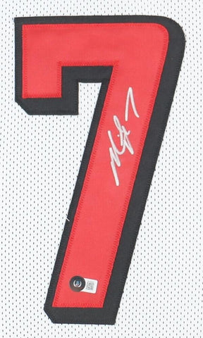 Michael Vick Signed Atlanta Falcons 35x 43 Framed Jersey (JSA