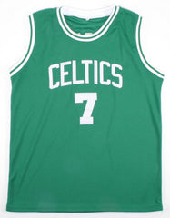 Dee Brown Signed Celtics Jersey (PSA) Boston's 1990 1st Round Pick / Guard