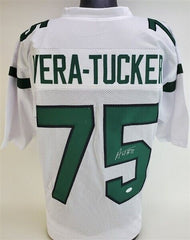 Alijah Vera-Tucker Signed New York Jets Jersey (JSA COA) 2021 1st Rnd Pck  OLine