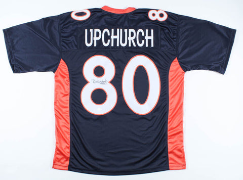 Rick Upchurch Signed Broncos Jersey (JSA COA) Denver All Pro Receiver 4xPro Bowl