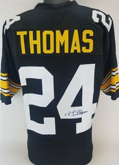 J.T. Thomas Signed Pittsburgh Steelers Jersey (TSE COA) 4×Super Bowl Champion DB