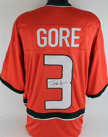 Frank Gore Signed Miami Hurricane Jersey (JSA COA) 5×Pro Bowl Running Back