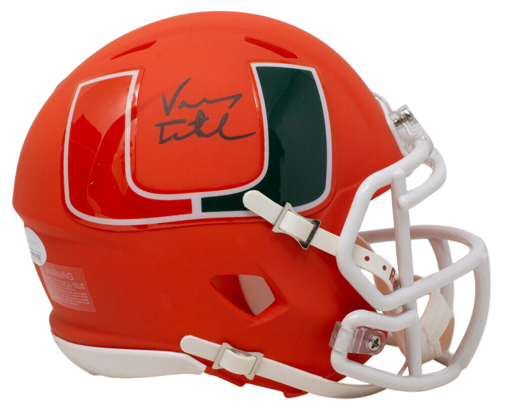 Vinny Testaverde Signed Miami Hurricanes AMP Alternate Speed Mini-Helm –