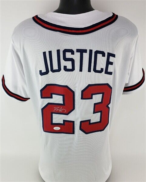 Dave Justice Atlanta Braves MLB Baseball Jersey Collectible