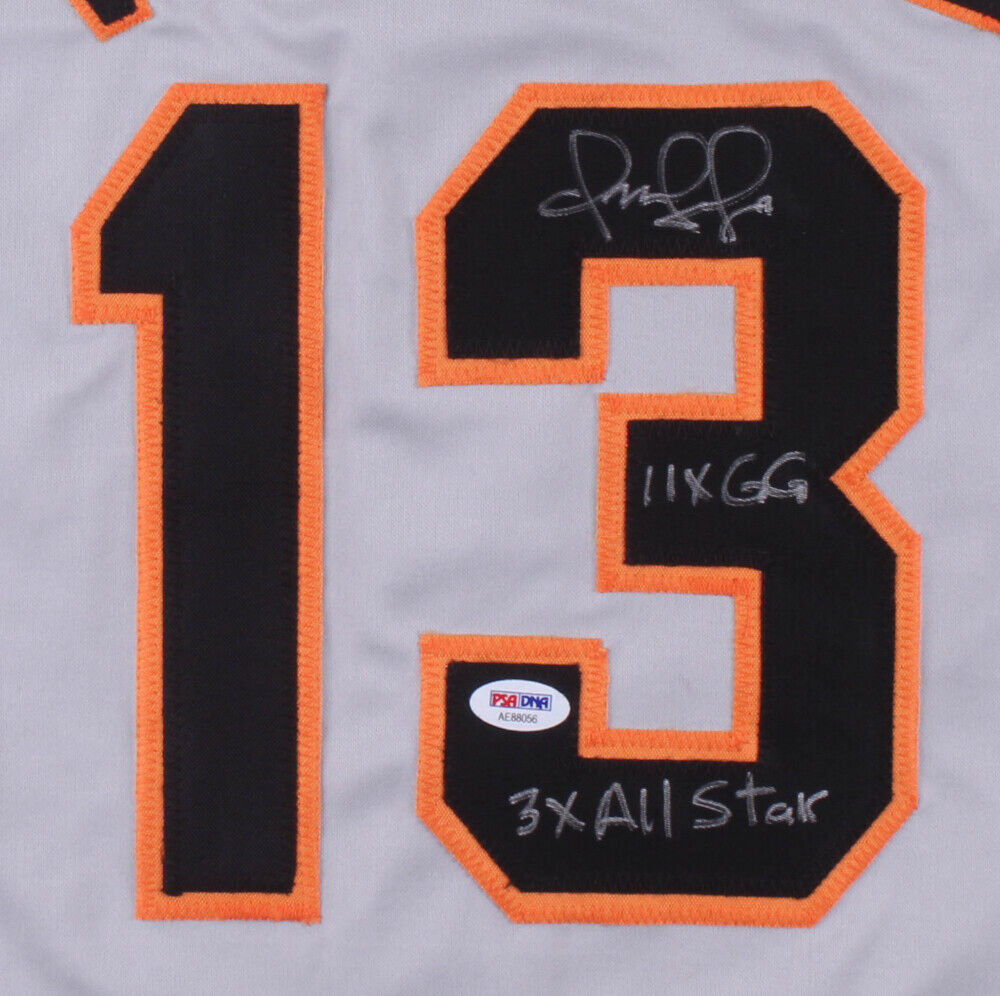 Omar Vizquel Signed SF Giants Jersey Inscribed 11x GG & 3x All