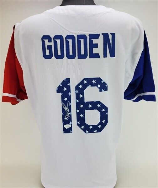 Dwight Gooden Signed Team USA Baseball Jersey (JSA COA) Mets