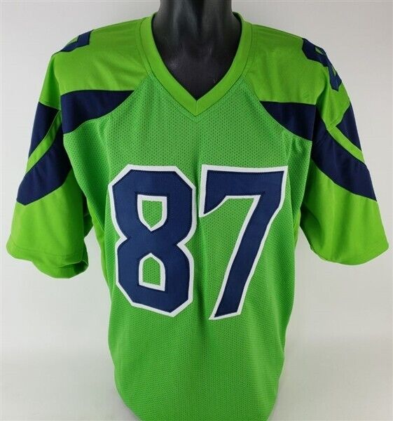 Noah Fant Signed Seattle Seahawks Custom Jersey (Beckett Witness Certified)