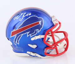 James Cook Buffalo Bills Flash Alternate Speed Mini Helmet (JSA) 2021 Georgia RB