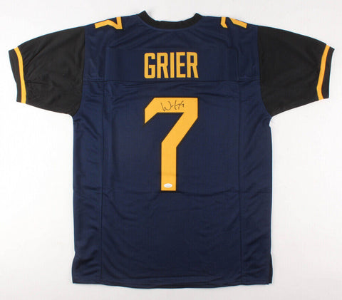 Will Grier Signed West Virginia Mountaineers Jersey (JSA) Carolina Panthers QB