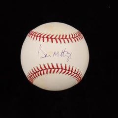 Don Mattingly New York Yankees Signed M.L Baseball (JSA COA) 6xAll Star 1st Base