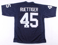 Rudy Ruettiger Signed Notre Dame Fighting Irish Blue Jersey (Ruettiger Hologram)