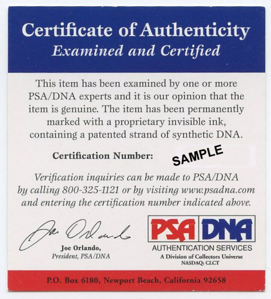 Gale Sayers Autographed Blue Pro Style Jersey-PSA/DNA Auth *4