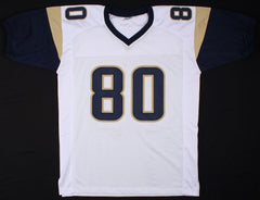 Isaac Bruce Signed Rams Jersey (GTSM COA) 4xPro Bowl Wide Receiver