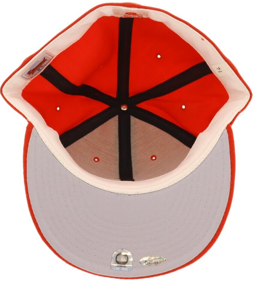 George Foster Signed Reds Logo Fitted Hat (MLB & Tristar) Big Red Machine Cap