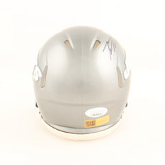 Braxton Berrios Signed New York Jets Flash Speed Mini Helmet (JSA & Players Ink)