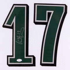 Alshon Jeffery Signed Philadelphia Eagles 35" x 43" Custom Framed Jersey (JSA )