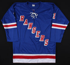 Emile "The Cat" Francis Signed Rangers Jersey Inscribed "H.O.F. 1982" (SGC COA)