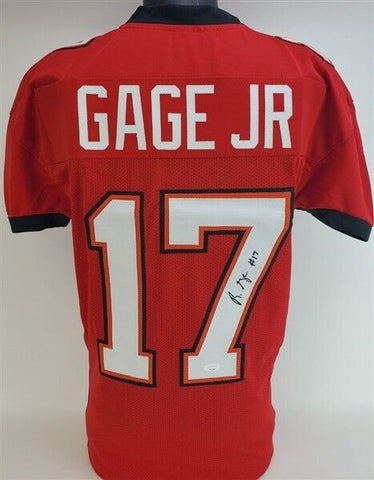 Russell Gage Signed Buccaneers Throwback Jersey (JSA COA) / Tampa Bay's New W.R.