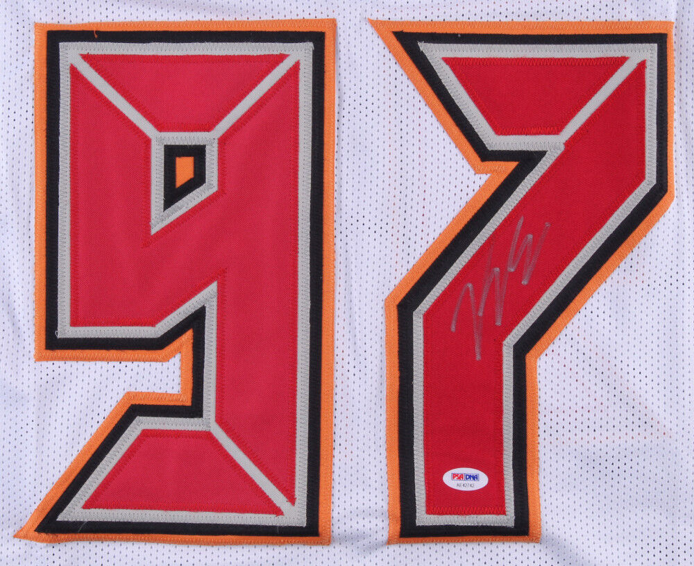 Vinny Curry Signed Tampa Bay Buccaneers Creamsicle Throwback