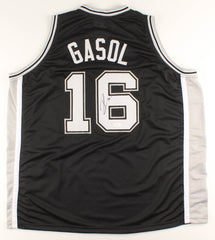 Pau Gasol Signed San Antonio Spurs Jersey (JSA COA) NBA Rookie of the Year 2002