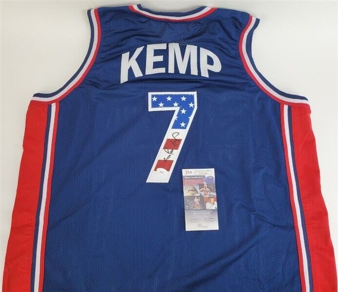 Shawn Kemp Signed Team USA Jersey (JSA COA) 1994 FIBA World Cup Basketball Team