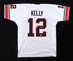 Jim Kelly Signed USFL's Houston Gamblers 1984 Jersey (JSA COA) 5×Pro Bowl QB