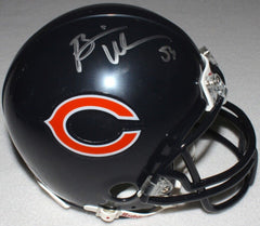 Brian Urlacher Signed Chicago Bears Mini-Helmet (Schwartz COA) HOF Linebacker