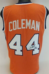 Derrick Coleman Signed Syracuse Orange Jersey (JSA COA)  #1 Pick 1990 New Jersey