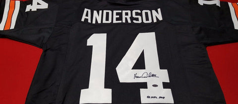 Ken Anderson Signed Cincinnati Bengals Black Jersey 1981 NFL MVP  (Leaf  COA)