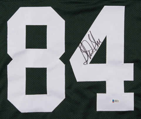 Sterling Sharpe Signed Green Bay Packers Career Highlight Stat Jersey (Beckett)