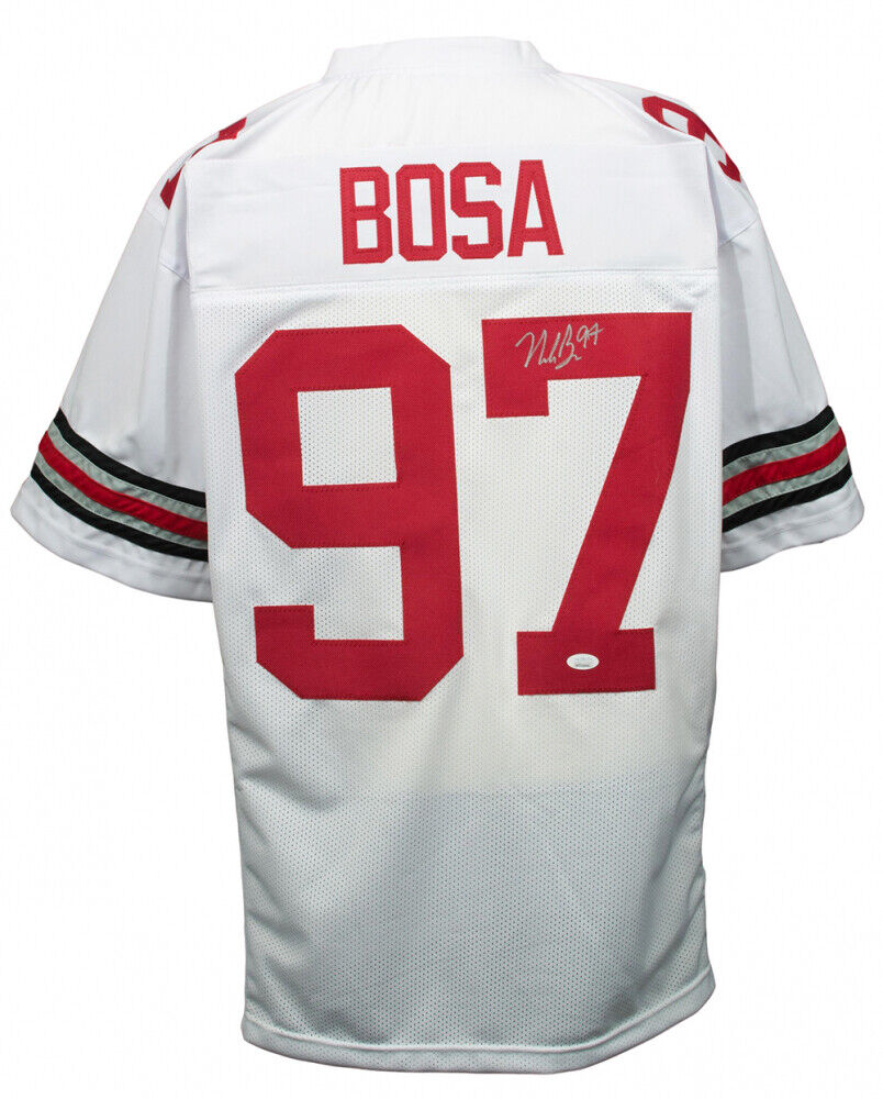 Nick Bosa Signed Ohio State Buckeyes Jersey (JSA COA) 2019 49ers 1st Rd Pick #2.