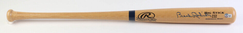 Brooks Robinson Signed Rawlings Adirondack Big Stick Bat (Beckett) Orioles 3.B.