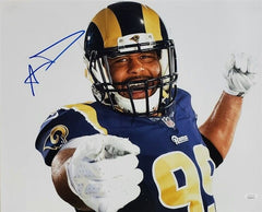 Aaron Donald Signed Los Angeles Rams 16x20 Photo (JSA COA) Super Bowl LVI Champ