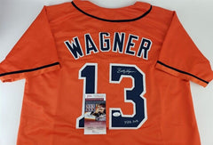 Billy Wagner Signed Inscribed "422 SVS" Astros Jersey (JSA COA) Houston Closer