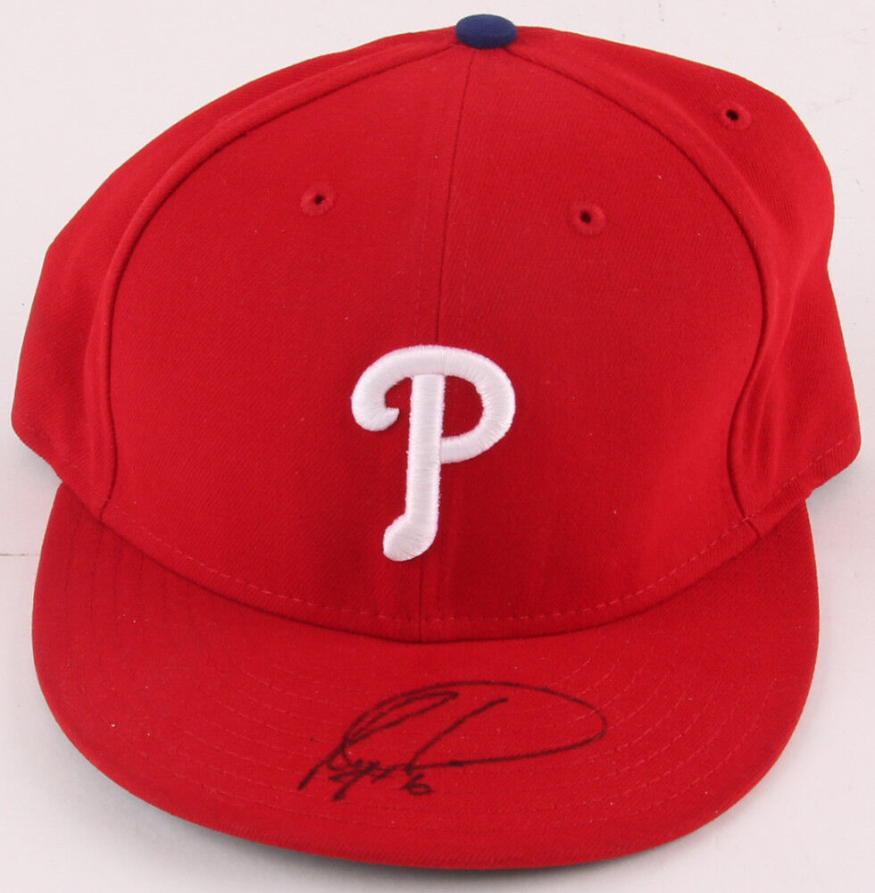 Ryan Howard Signed Phillies New Era Authentic Fitted Wool Baseball Hat  LOJO COA